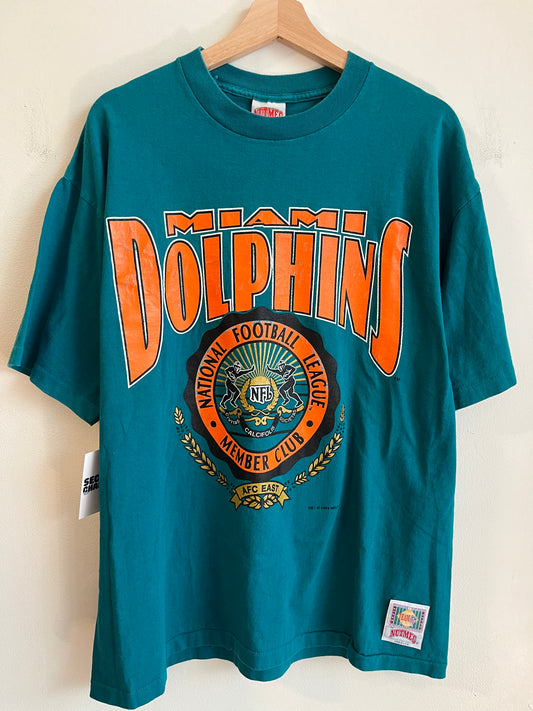 1993 Miami Dolphins Member Club Teal Tee (L)