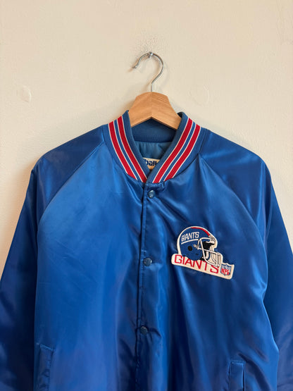 90s New York Giants Chalk Line NFL Satin Jacket (L)