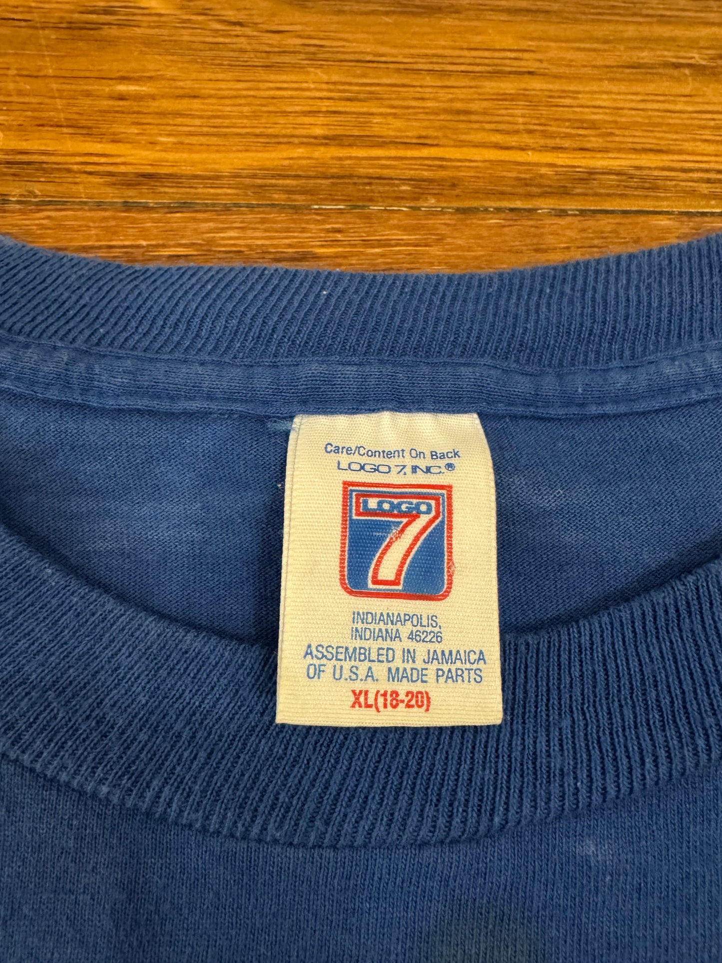 1993 New England Patriots Logo 7 Tee (Youth XL)