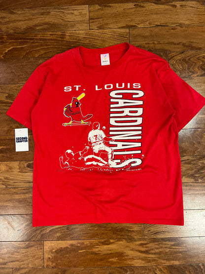 1990 St Louis Cardinals Sliding Graphic Tee (L)