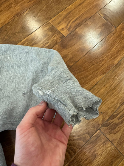90s Nike Left Chest Swoosh Thrashed Hoodie (XL)