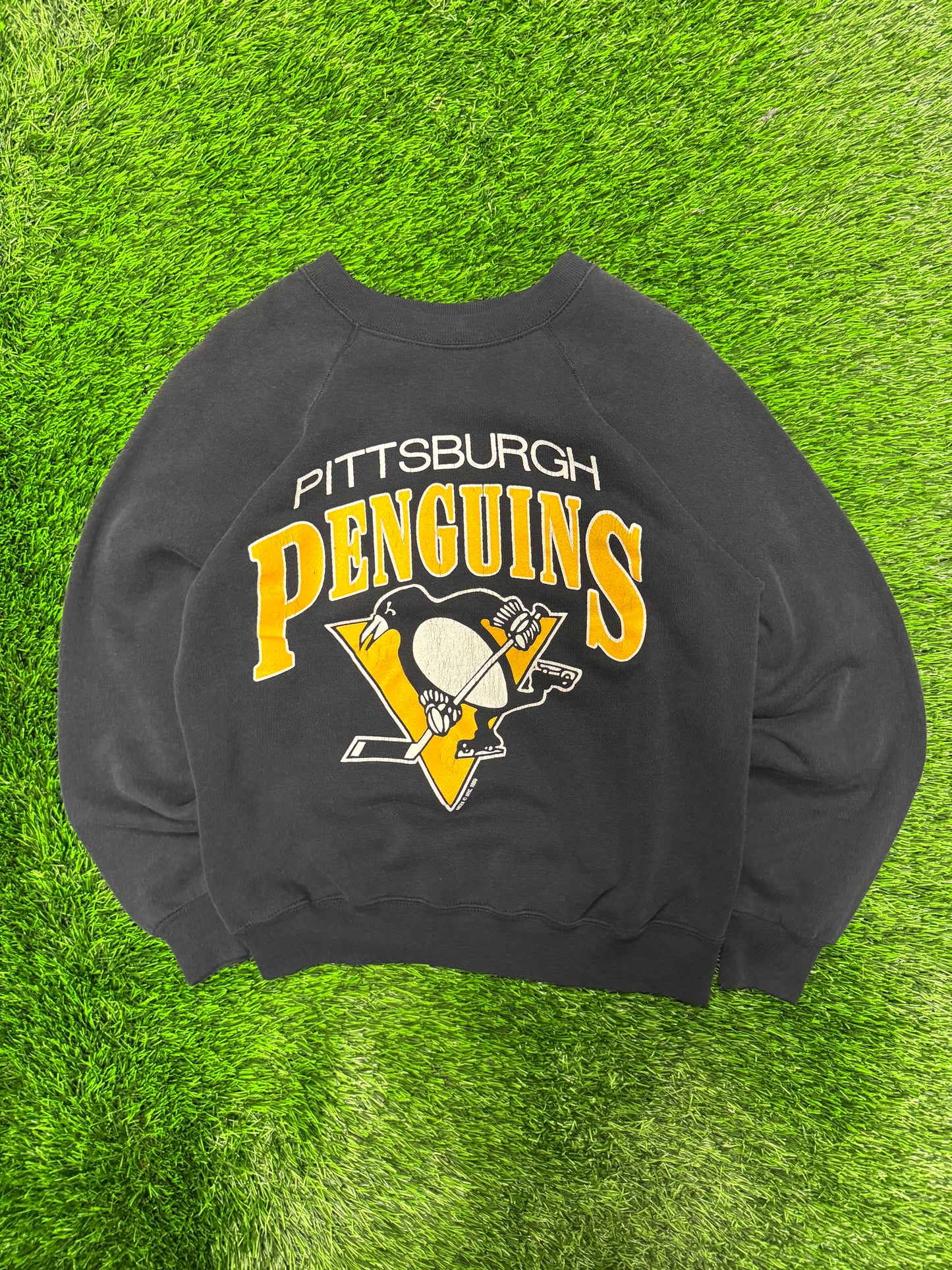 1988 Pittsburgh Penguins Vintage NHL Logo Crewneck (S)