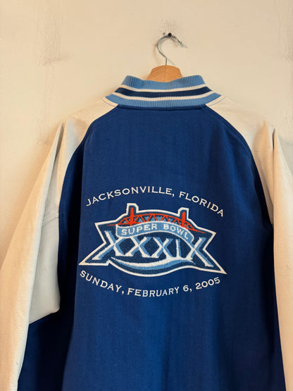 2005 Jacksonville Super Bowl Varsity Leather Jacket (XL)