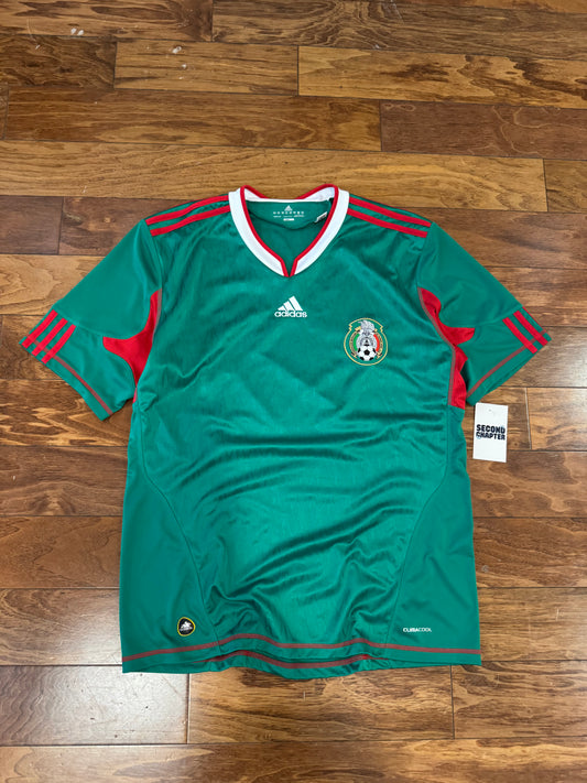 2010 Mexico Home Adidas Soccer Jersey (L)