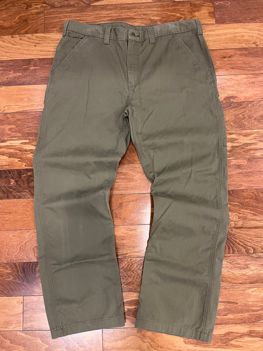 2016 Carhartt Olive Carpenters Pants (40 x 32)