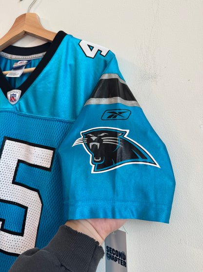 00s Carolina Panthers Brad Hoover Electric Blue Jersey (Youth XL)