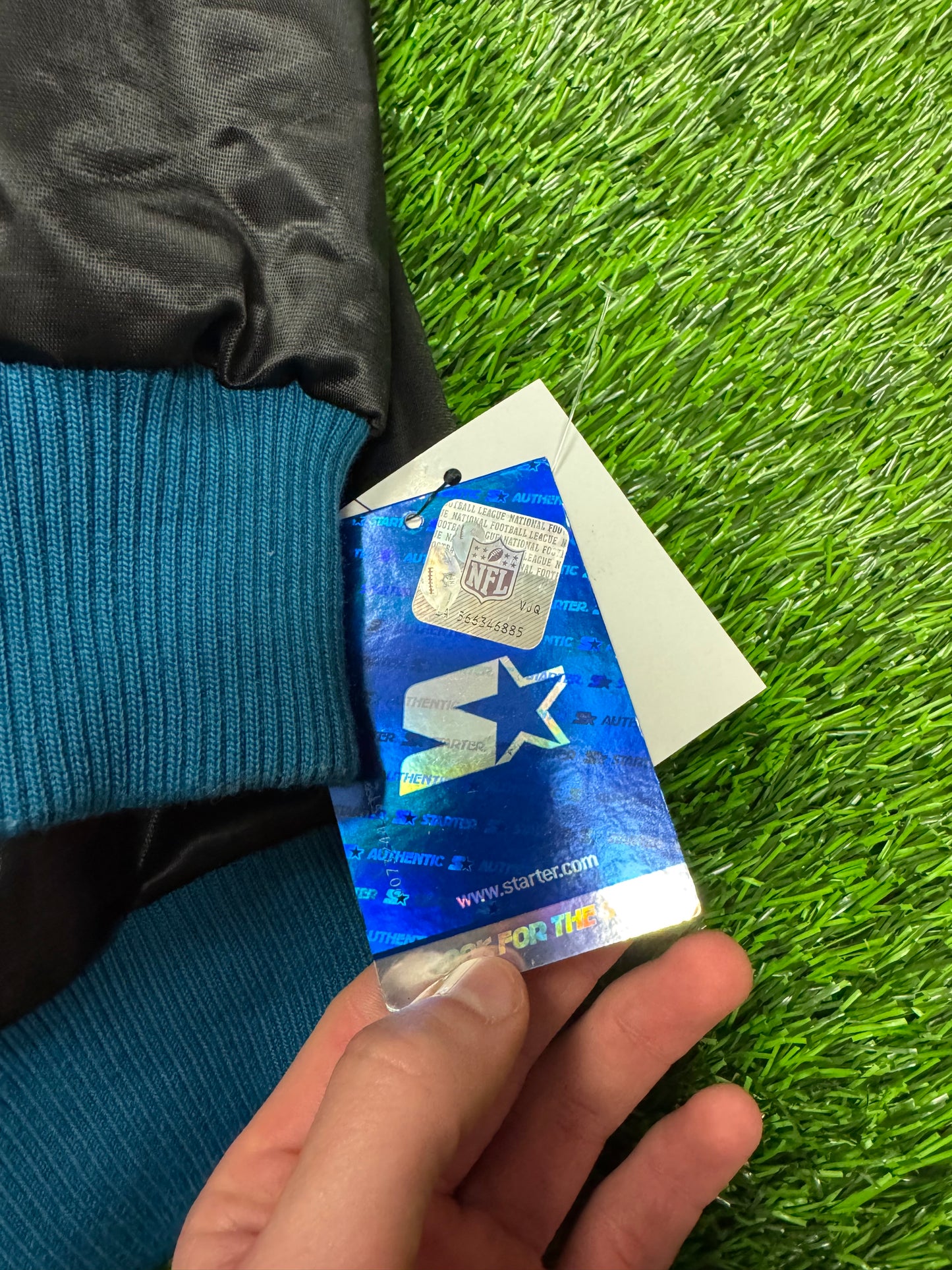 00s Jacksonville Jaguars Vintage Starter Deadstock Satin Jacket (XL)