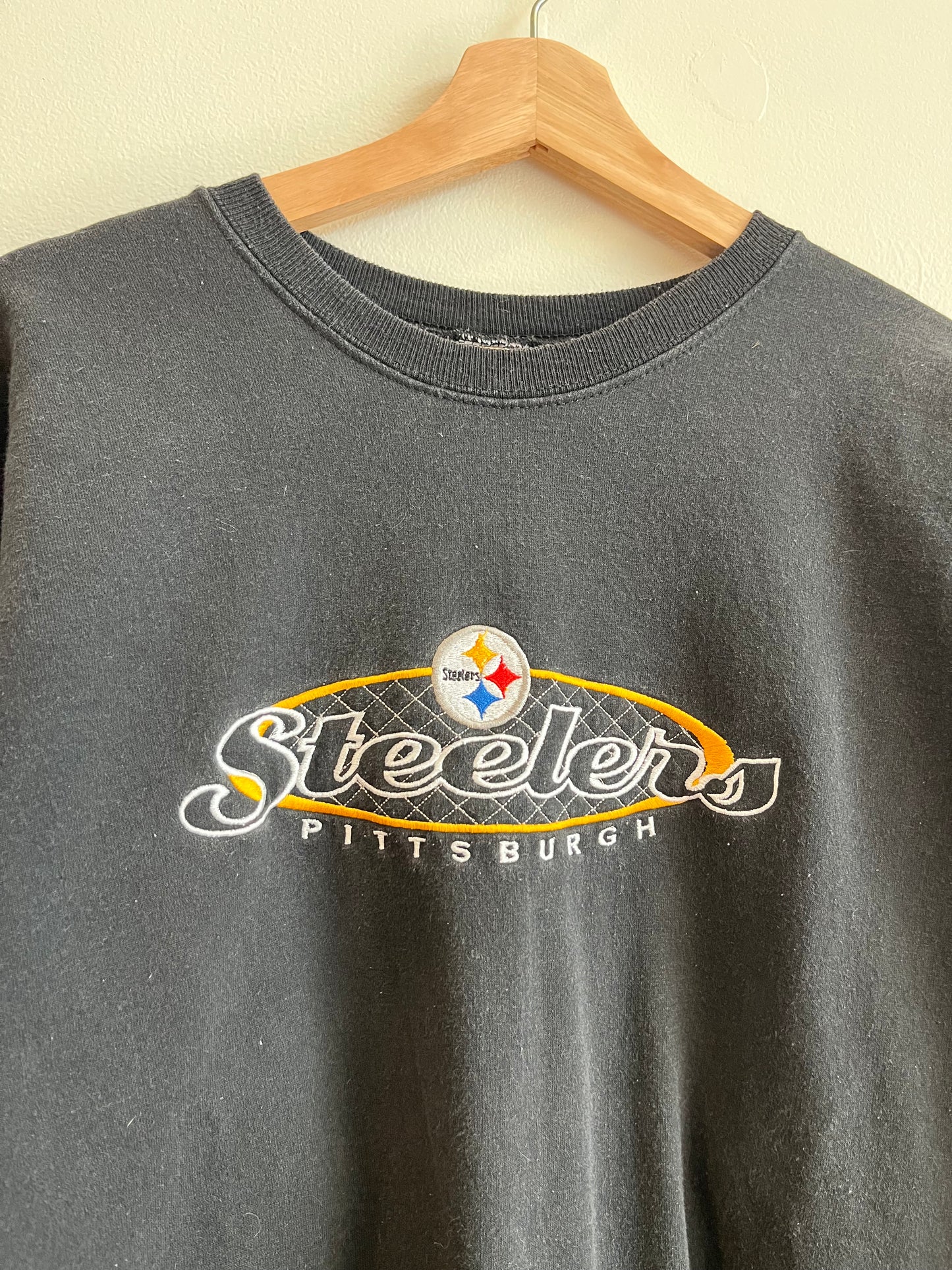 90s Pittsburgh Steelers Vintage Embroidered Champion Crewneck (XL)
