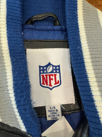 00s Indianapolis Colts Embroidered Leather Jacket (L)