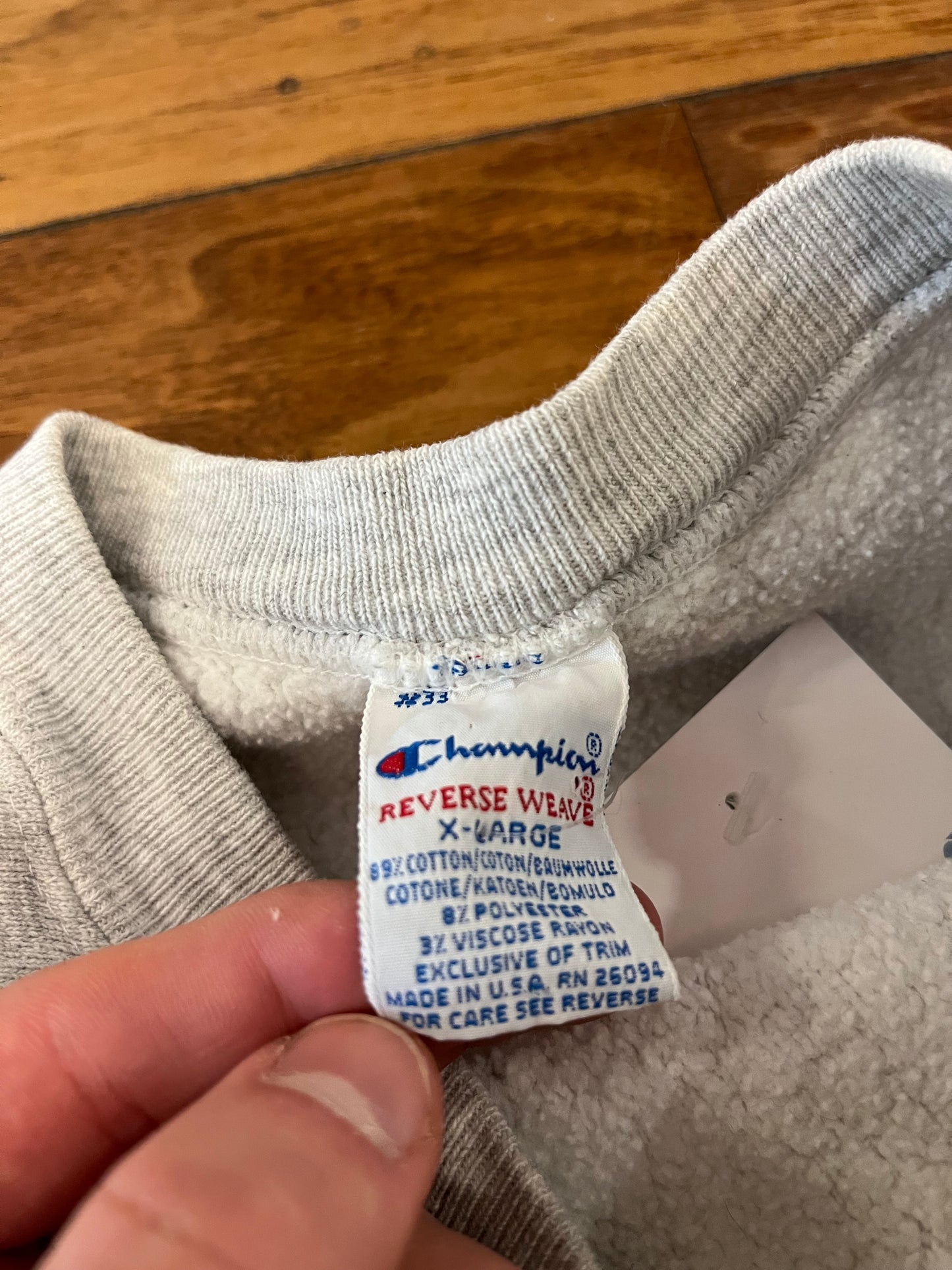 90s UNC North Carolina Vintage Champion Reverse Weave Crewneck (XL)