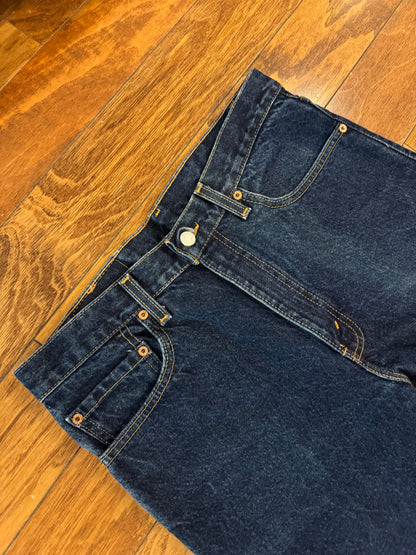 2000 Levi's 517 Dark Wash Boot Cut Jeans (34 x 36)