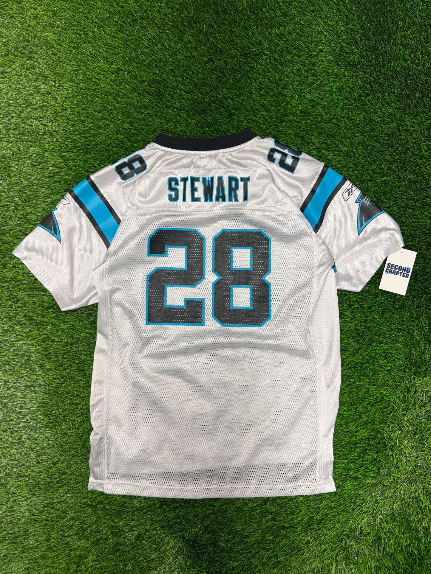 Carolina Panthers Jonathan Stewart #28 Vintage Reebok NFL Jersey (Youth XL)