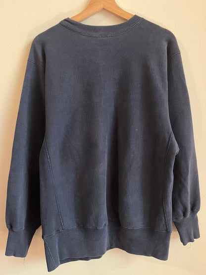 90s Champion Navy Reverse Weave Crewneck (XL)
