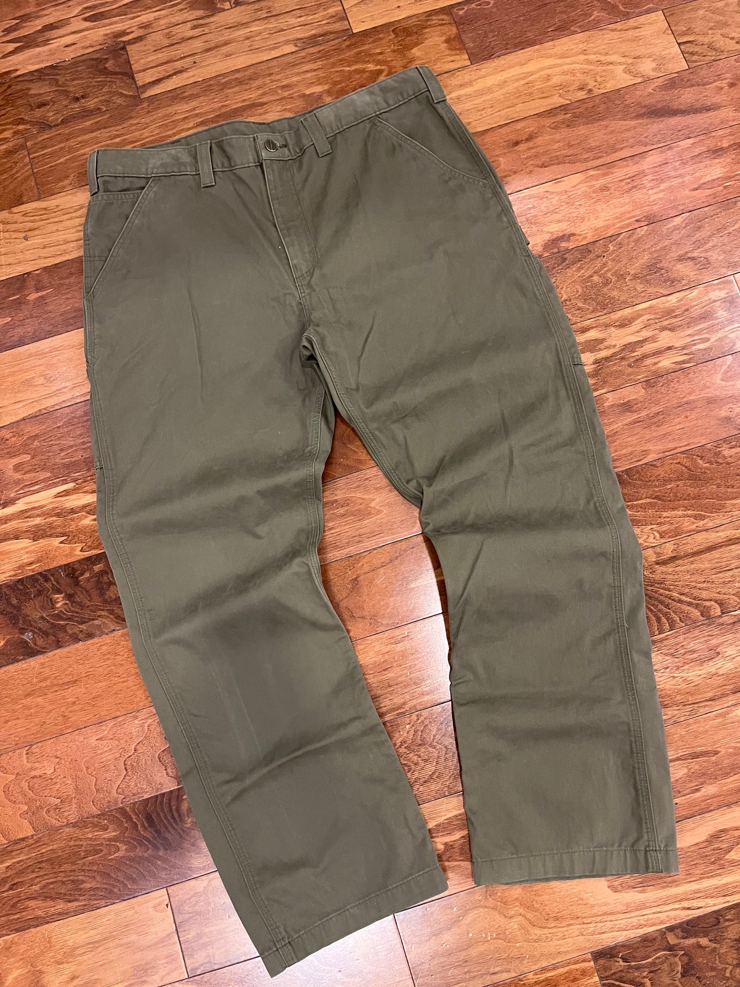 2016 Carhartt Olive Carpenters Pants (40 x 32)