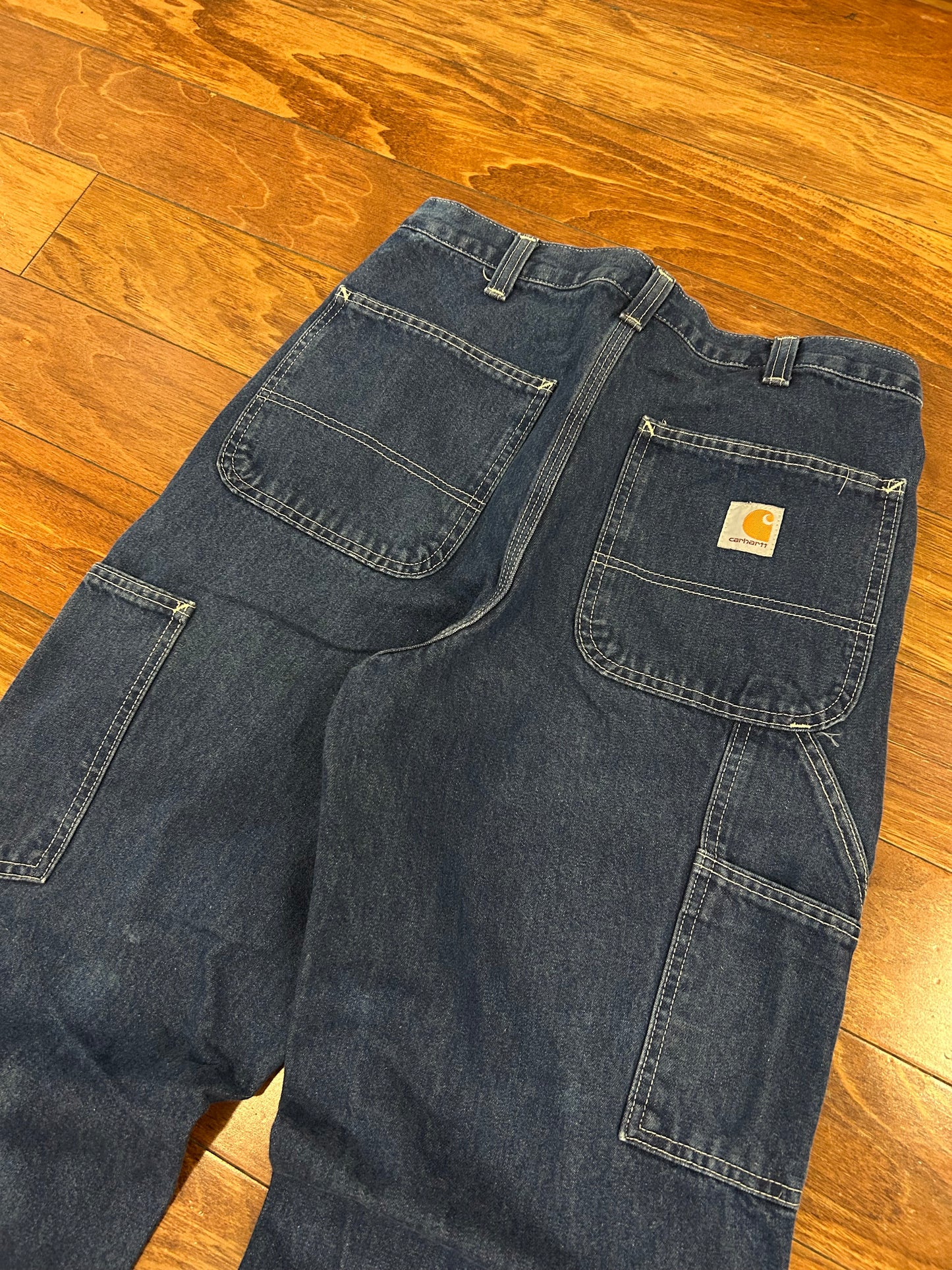 00s Carhartt Dark Wash Carpenter Jeans (30 x 32)