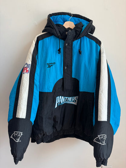 90s Carolina Panthers Reebok Pro Line Puffer Jacket (XL)
