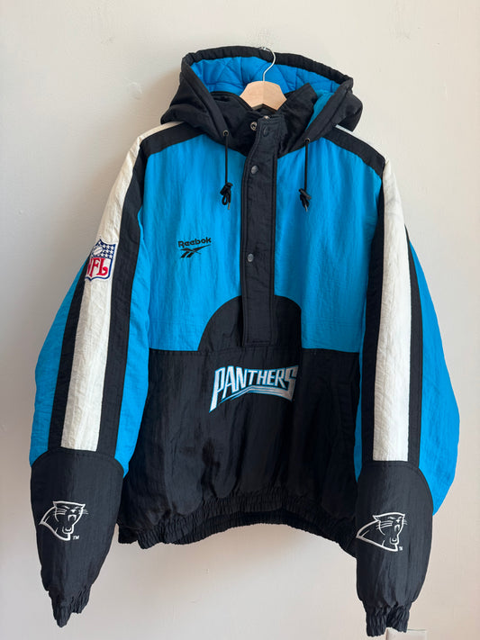 90s Carolina Panthers Reebok Pro Line Puffer Jacket (XL)