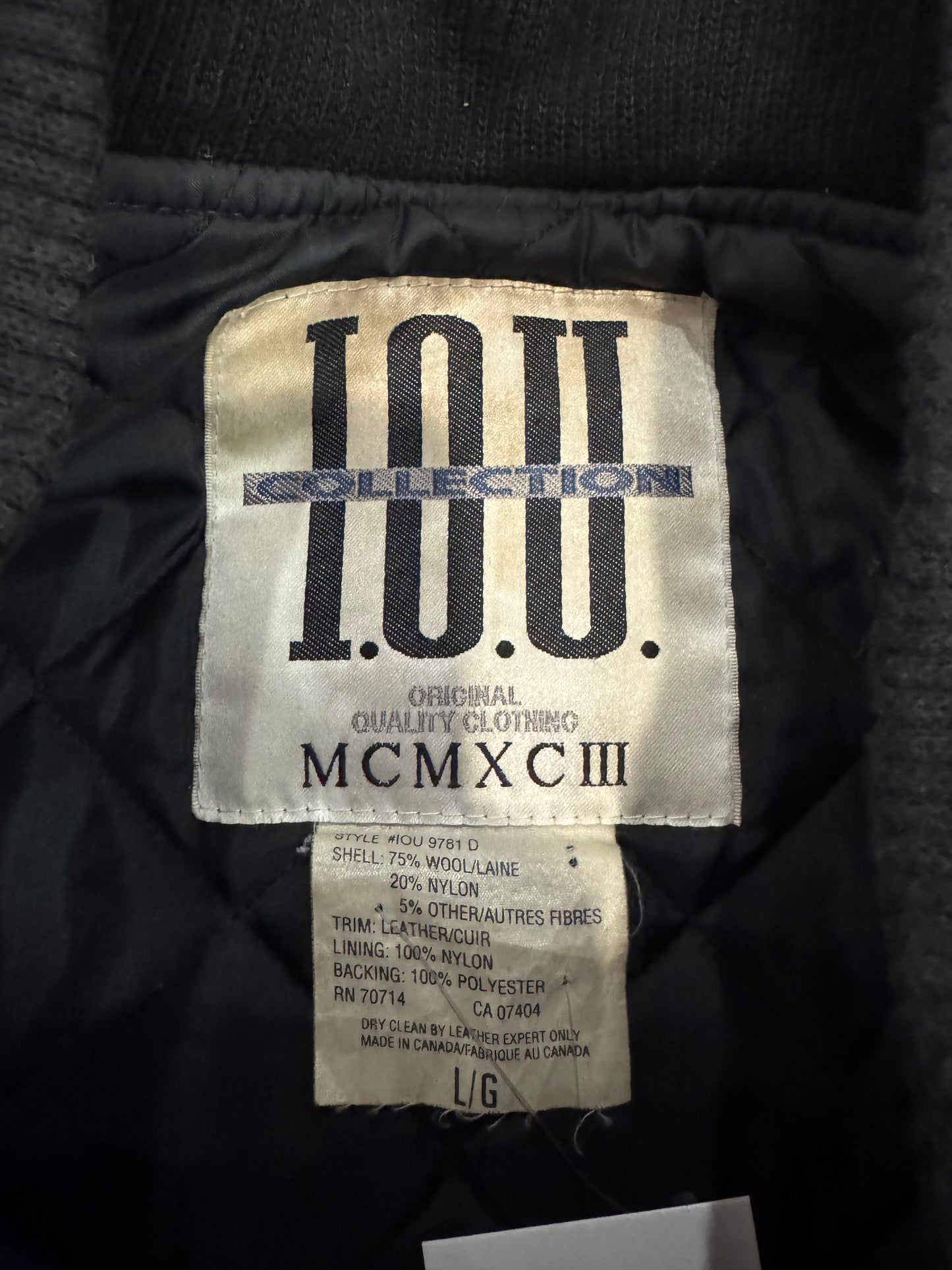 90s I.O.U Legendary Hornets Colored Vintage Jacket (L)