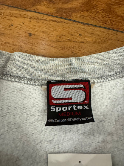 90s NC State Grey Spell Out Vintage Crewneck (M)