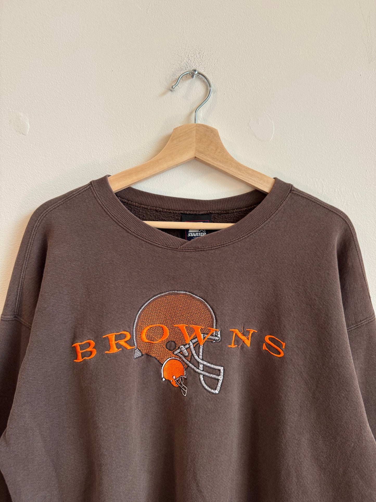 90s Cleveland Browns Starter Embroidered Crewneck (L)