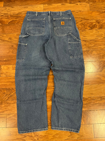 00s Carhartt Blue Carpenter Jeans (36 x 32)