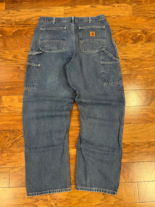 00s Carhartt Blue Carpenter Jeans (36 x 32)