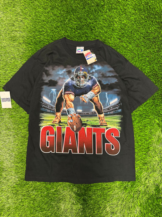 Vintage NY Giants Liquid Blue Center Deadstock Tee (L)