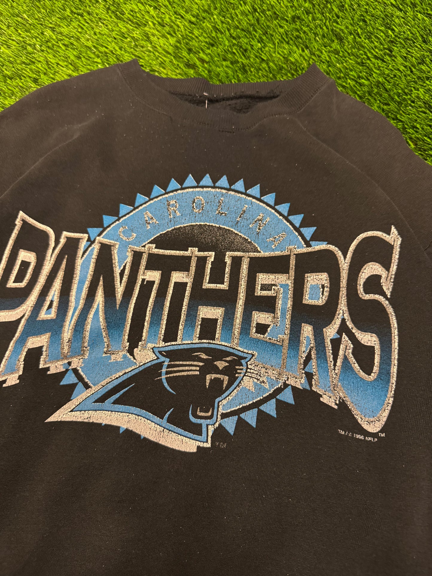 1996 Carolina Panthers Spell Out Crewneck (L)