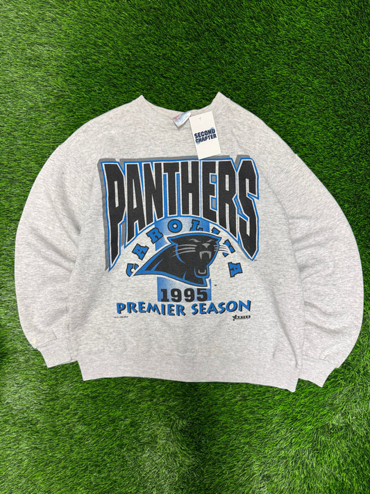 1995 Carolina Panthers Premier Season Crewneck (L)