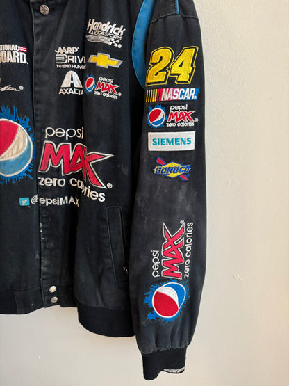 00s Pepsi Max Vintage Faded Nascar Racing Jacket (L)