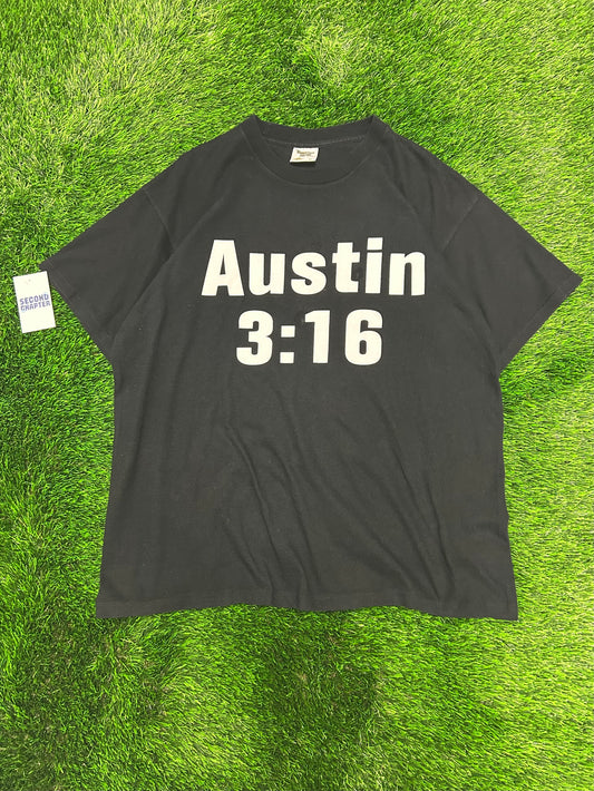 90s Stone Cold Steve Austin WWE Austin 3:16 Skull Vintage Wrestling Grail Tee (XL)