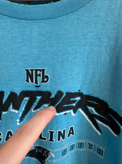 00s Carolina Panthers Crazy Faded/Distressed Tee (XL)
