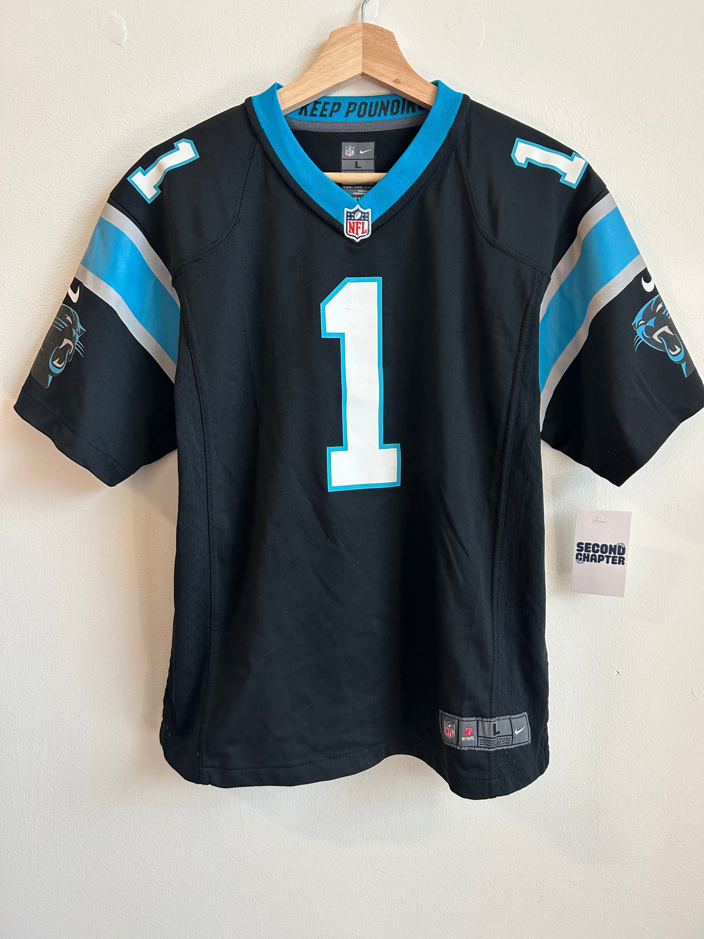 2015 Carolina Panthers Cam Newton Nike Jersey (Youth L)