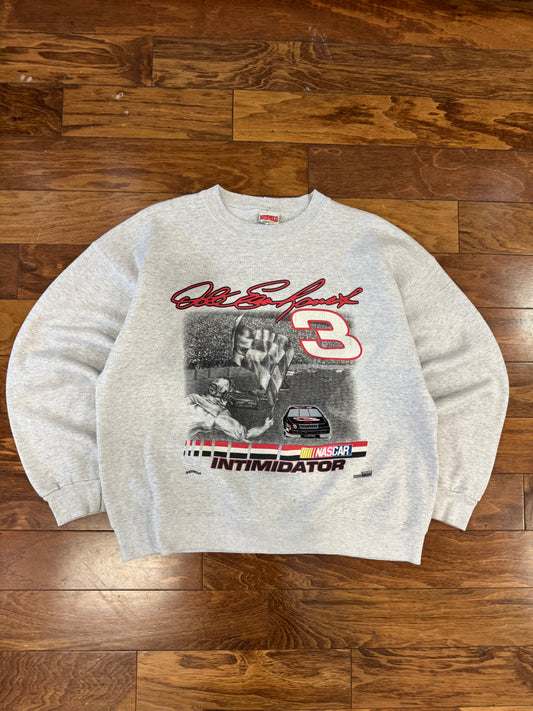 90s Dale Earnhardt Sports Image Graphic Nascar Crewneck (XL)