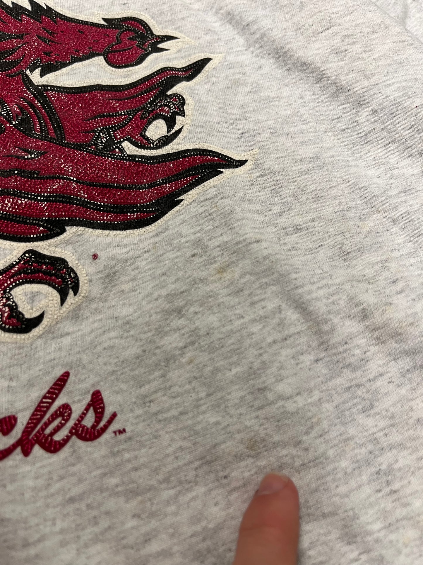 00s University of South Carolina (USC) Gamecocks Grey Tee (XL)
