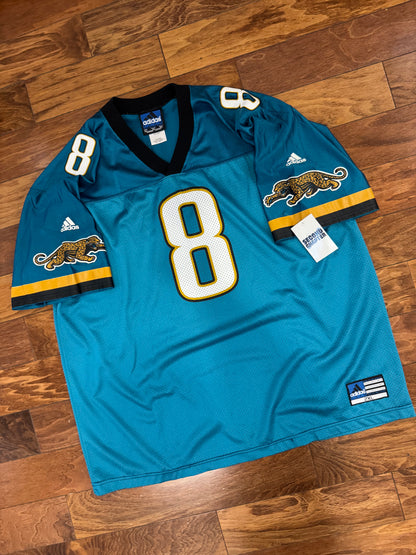 90s Jacksonville Jaguars Mark Brunell #8 Adidas Football Jersey (XXL)