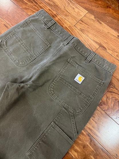 2010 Carhartt Olive Carpenter Pants (36)