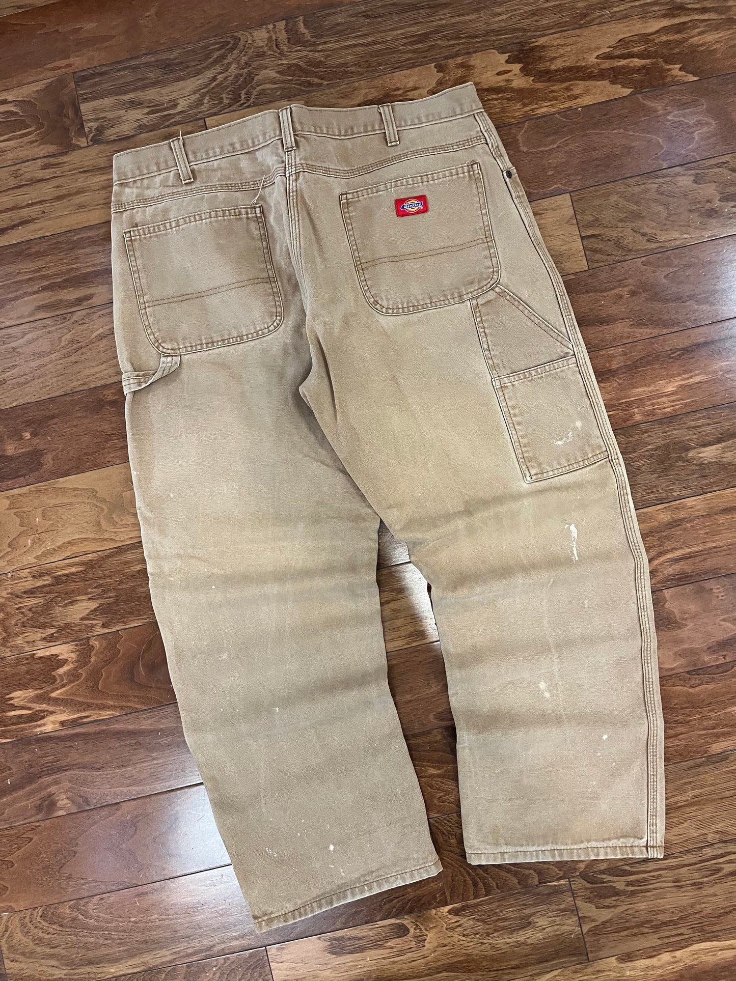 00s Dickies Faded Tan Carpenter Workwear Pants (38 x 30)