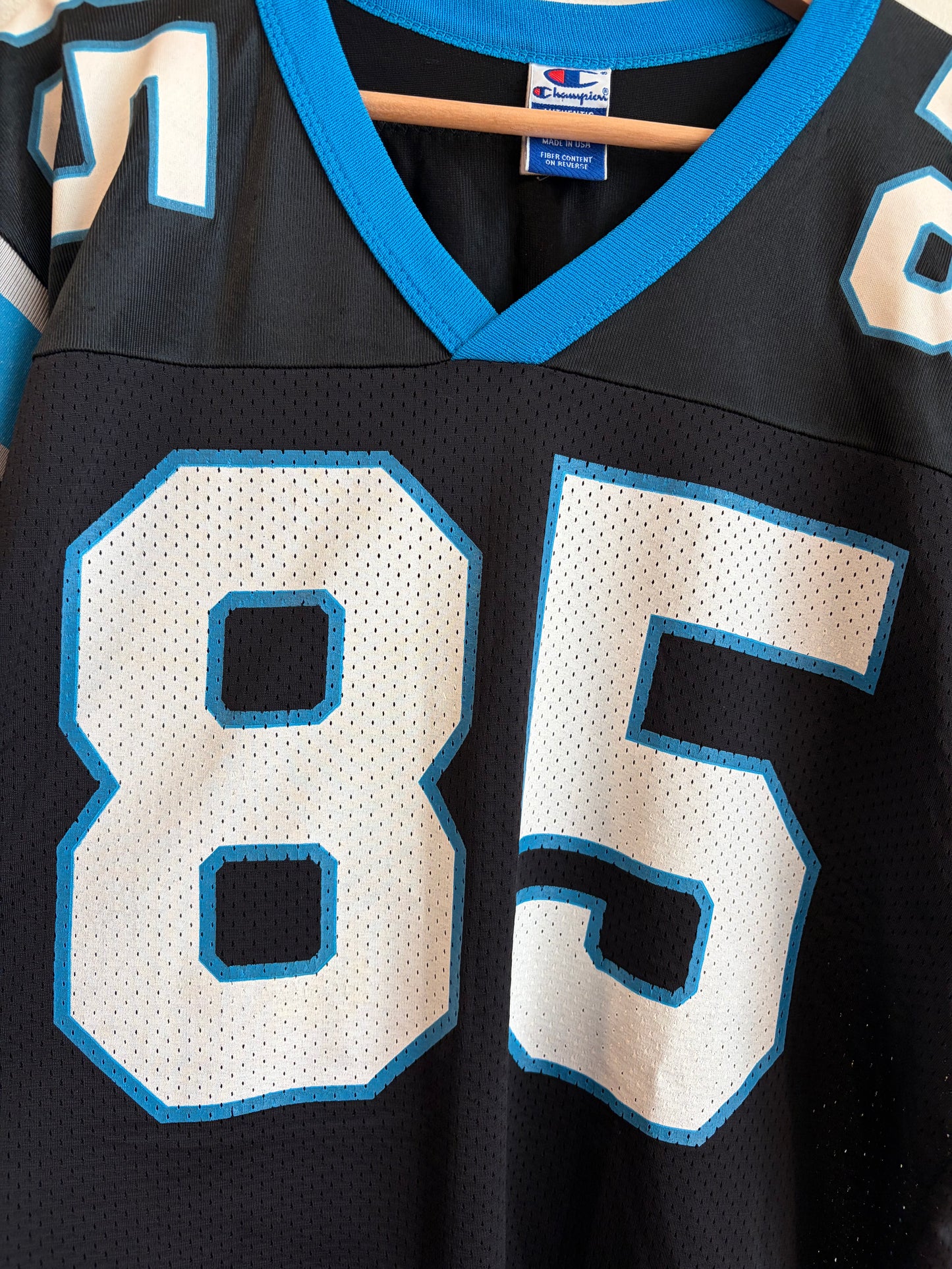 90s Carolina Panthers Wesley Walls Champion Home Jersey (M)