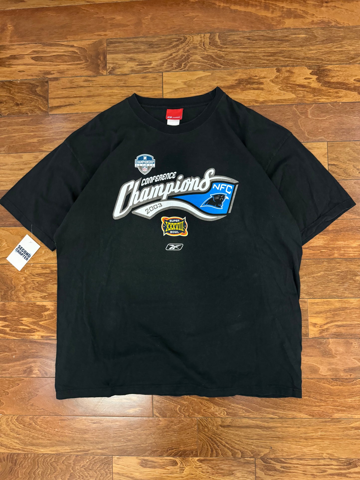 2003 Carolina Panthers Reebok Conference Oversized Tee (XL)