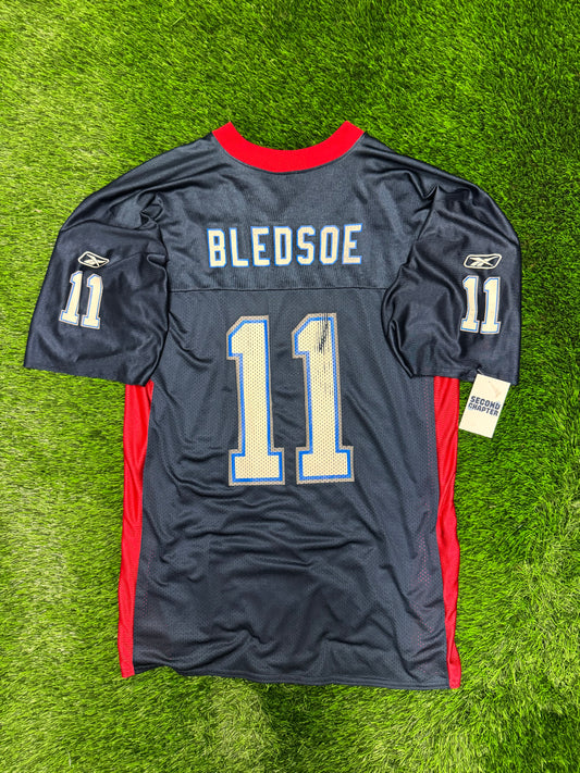 00s Buffalo Bills Drew Bledsoe #11 Reebok Vintage NFL Jersey (L)