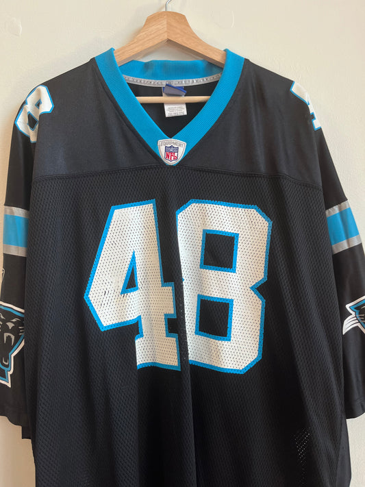 00s Carolina Panthers Stephen Davis Home Reebok Jersey (XXL)