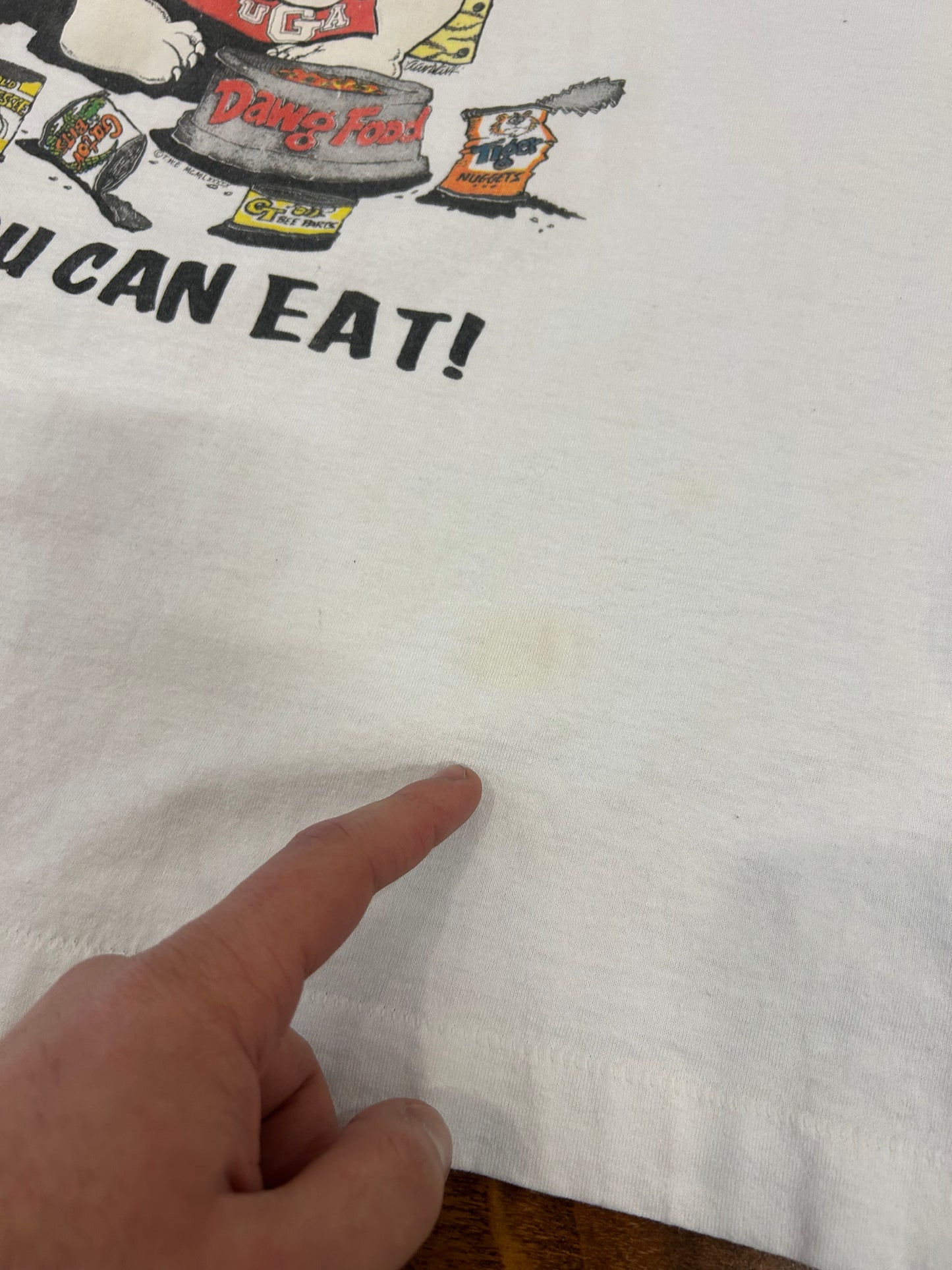 90s University of Georgia "Bulldogs Buffet" Tee (XL)