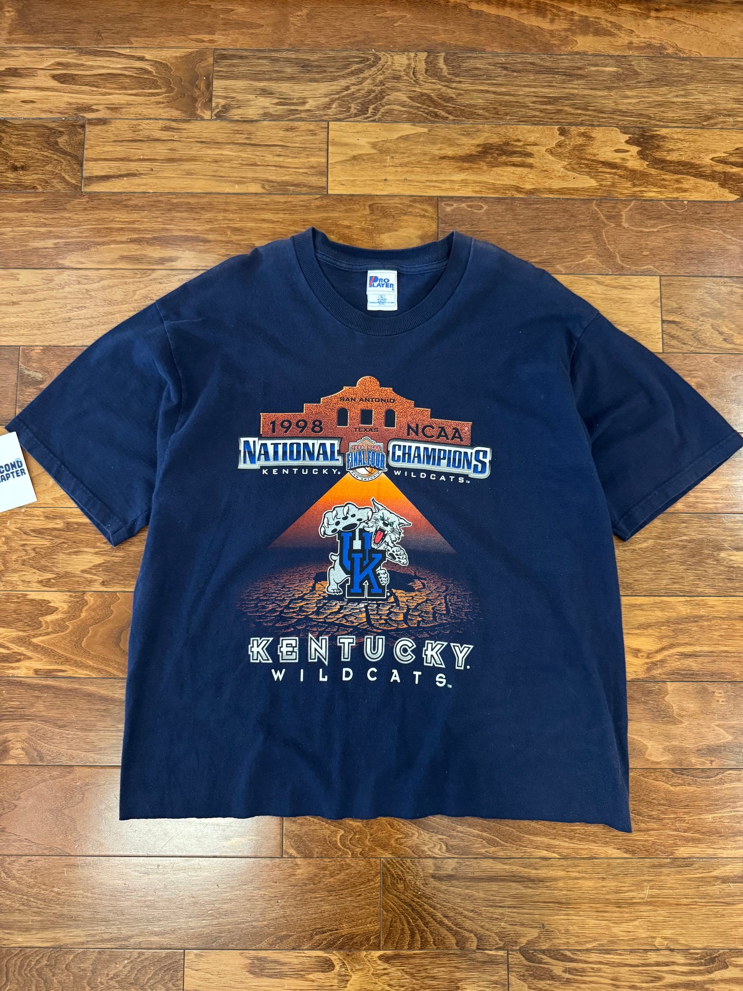 1998 Kentucky Wildcats Vintage NCAA Final Four Cropped Tee (XL)