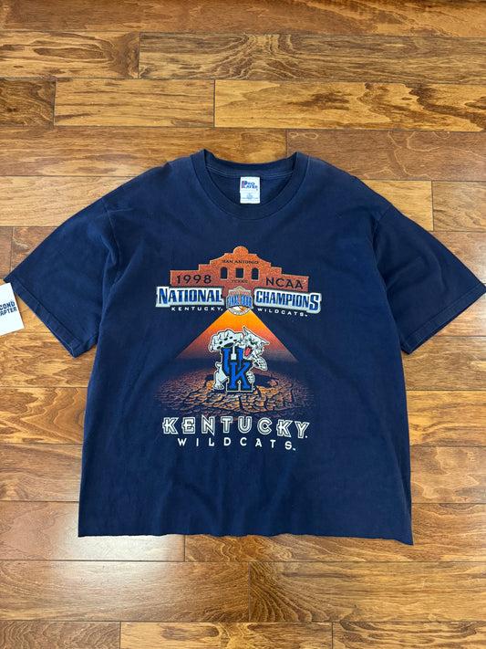 1998 Kentucky Wildcats Vintage NCAA Final Four Cropped Tee (XL)