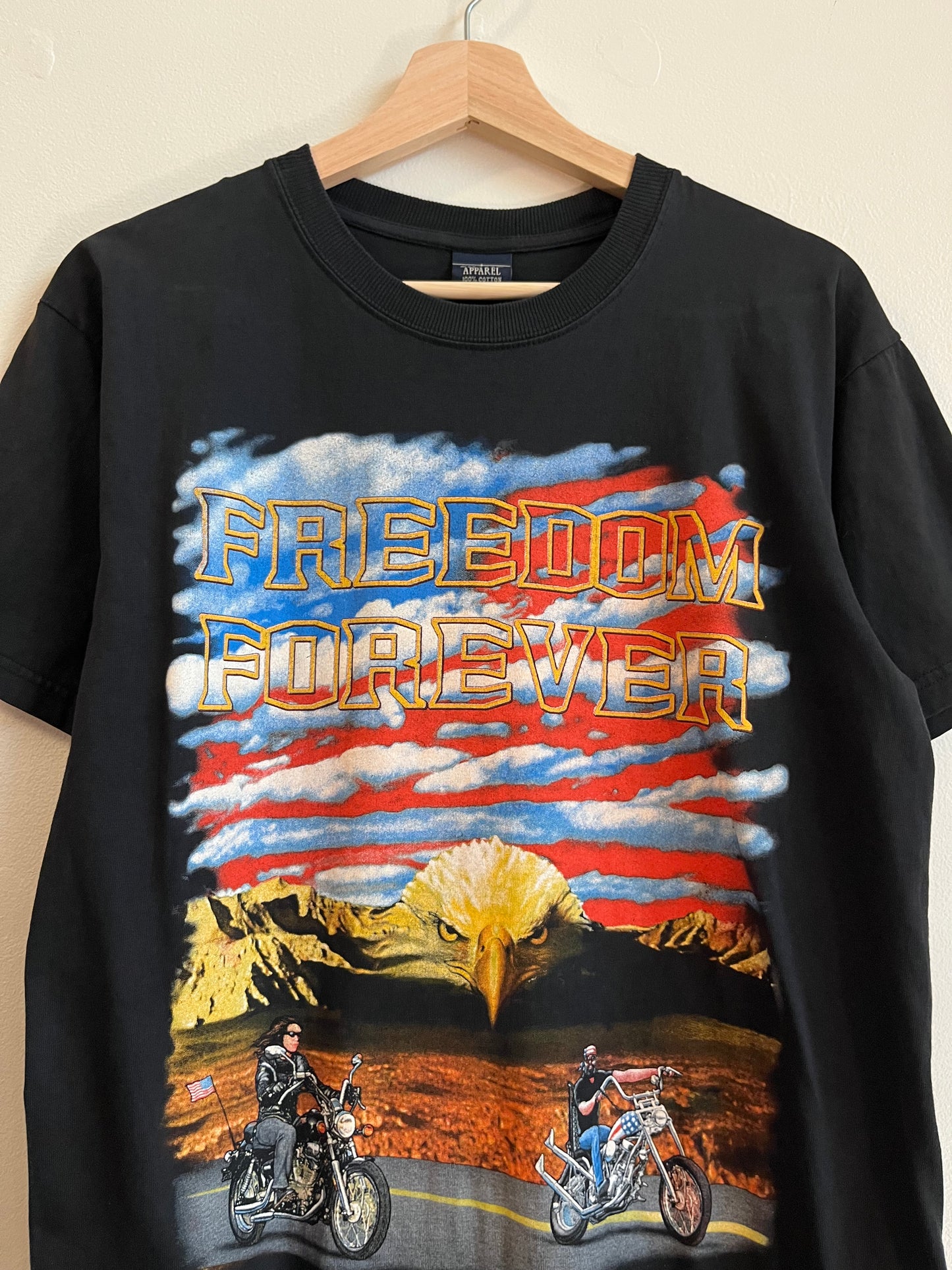 00s USA Freedom Forever Biker Tee (M)