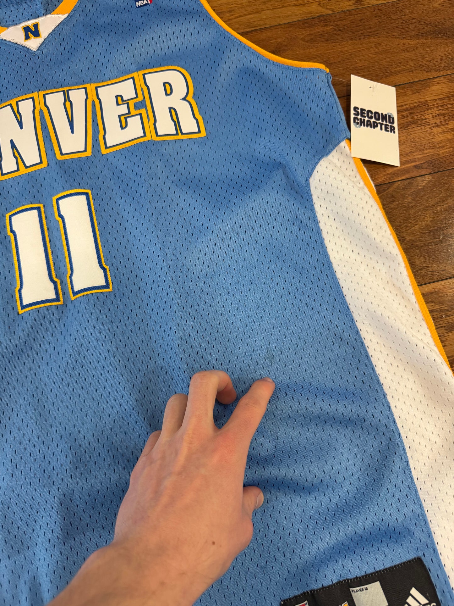00s Chris Andersen "Birdman" Denver Nuggets Jersey (L)