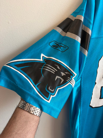 00s Carolina Panthers Muhsin Muhammed Blue Reebok Jersey (M)