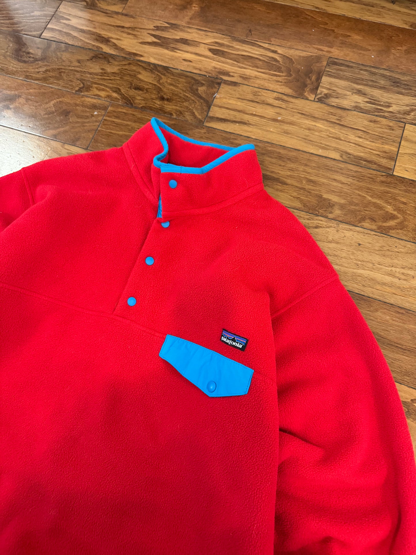 00s Patagonia Synchilla Snap T Red Fleece (XL)