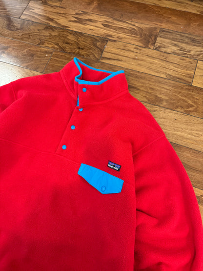 00s Patagonia Synchilla Snap T Red Fleece (XL)